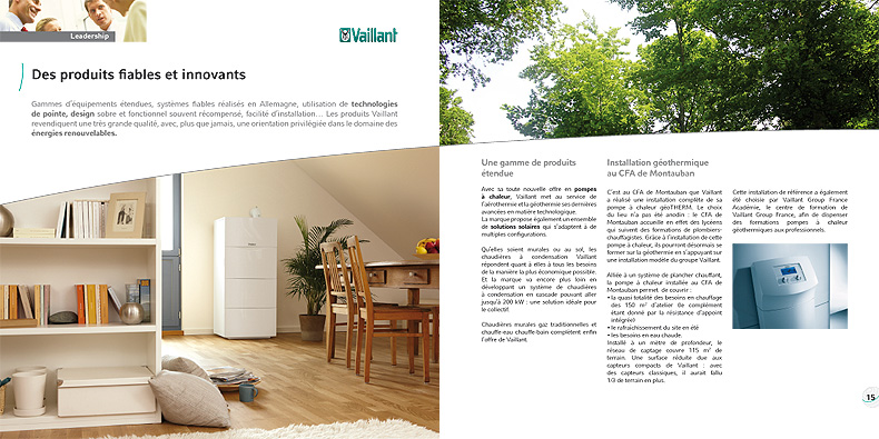 brochure institutionnelle Vaillant Group France