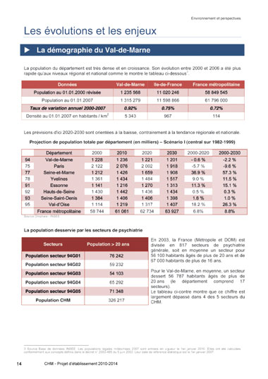 Conception graphique de la brochure du Projet d'tablissement du centre hospitalier