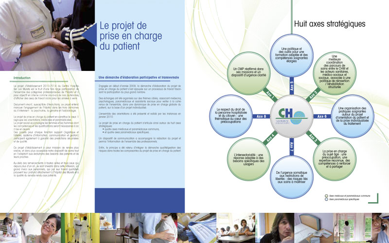 Conception graphique de la brochure du Projet d'tablissement du centre hospitalier