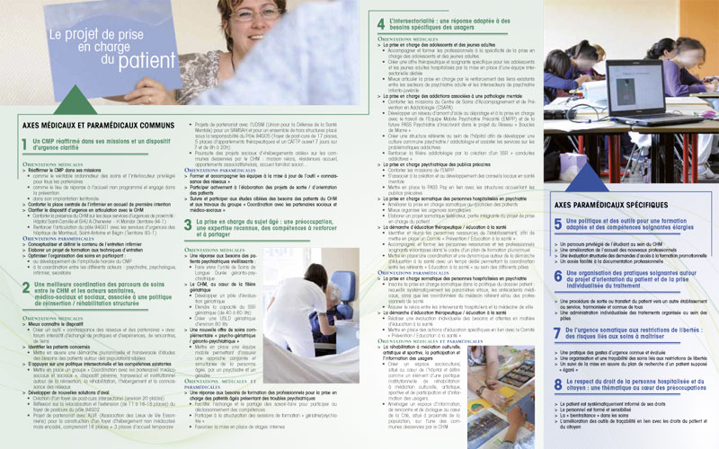 Conception graphique de la brochure du Projet d'tablissement du centre hospitalier