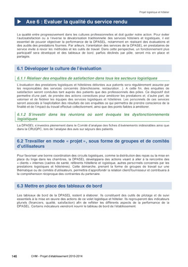 Conception graphique de la brochure du Projet d'tablissement du centre hospitalier